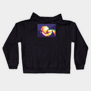 apple pop art Kids Hoodie